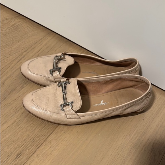 Salvatore Ferragamo Shoes - Salvatore Ferragamo Cream beige leather Loafers with Horsebit Detail 7